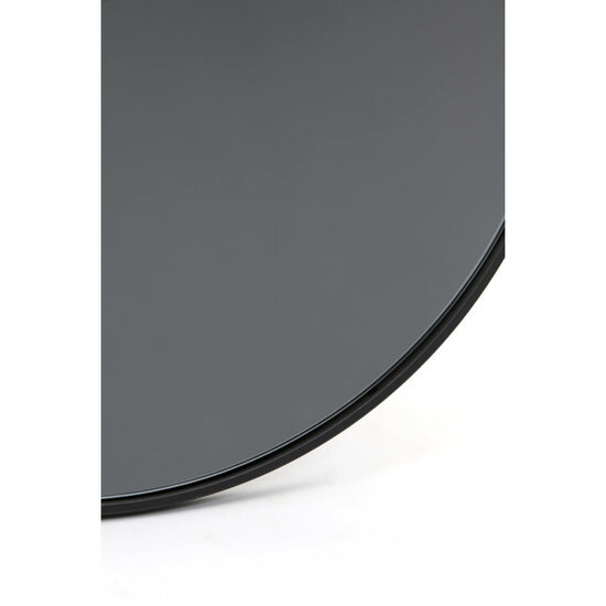 Spiegel  ESPEJO &Oslash;70 cm helder glas en zwarte lijst