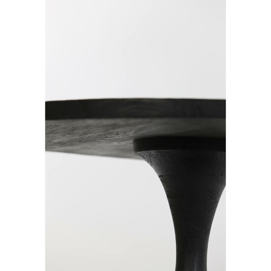 Salontafel BICABA &Oslash;70x40cm hout zwart