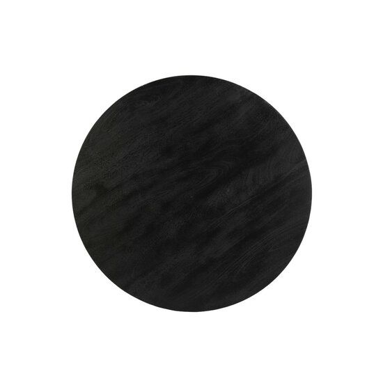 Salontafel BICABA &Oslash;70x40cm hout zwart