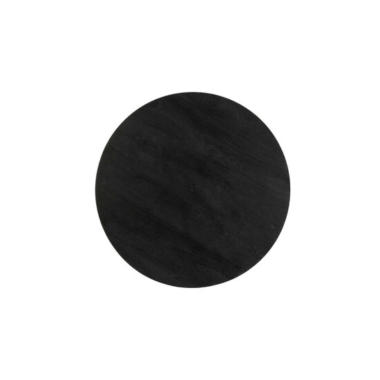Salontafel BICABA &Oslash;60x36cm hout zwart