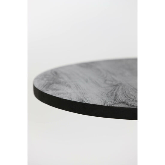 Salontafel BICABA &Oslash;50x55cm hout zwart