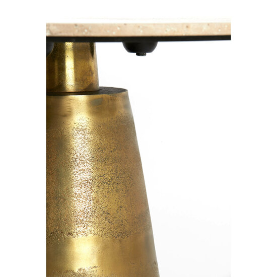 Eettafel YNEZ &Oslash;120x78cm antiek brons