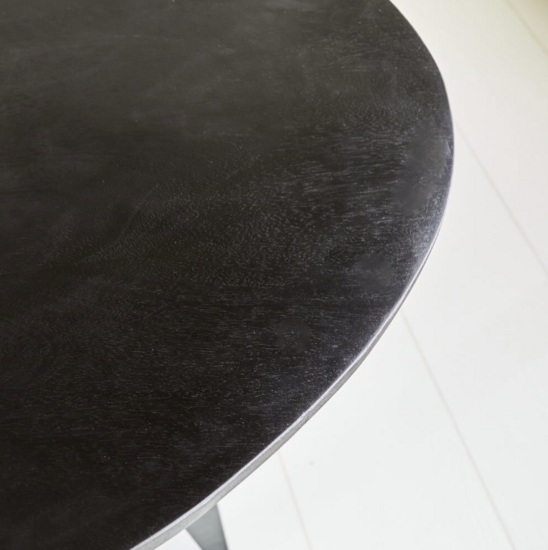 Ovale eettafel Zandvoort 250x110cm zwart 
